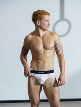 Core Hip Brief Duo-Tone - White - Red Hot 100