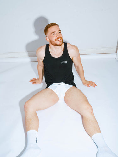 Core Hip Brief Mono-Tone - White - Red Hot 100