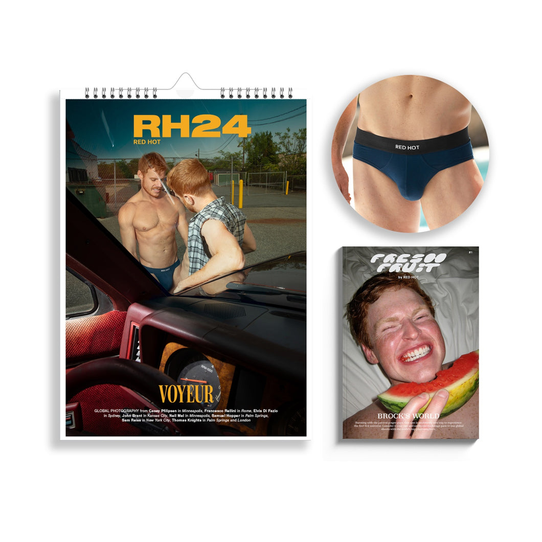 RH24 Calendar, Fresh Fruit Zine & Blue Duo Tone Underwear Bundle