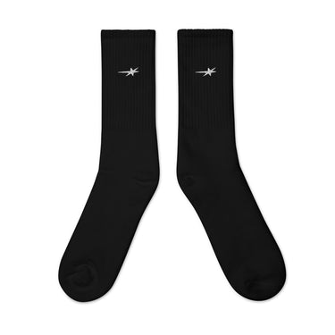 Core Black Socks - Red Hot 100