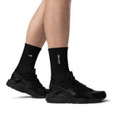 Core Black Socks - Red Hot 100