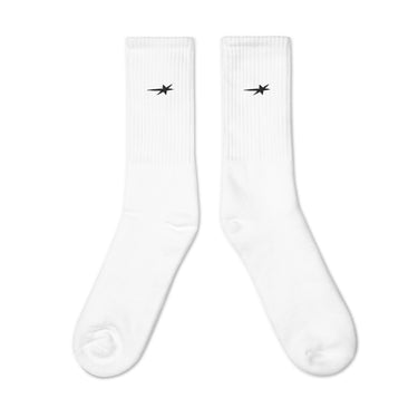 Core White Socks - Red Hot 100