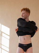 Load image into Gallery viewer, Core Hip Brief Mono-Tone - Black
