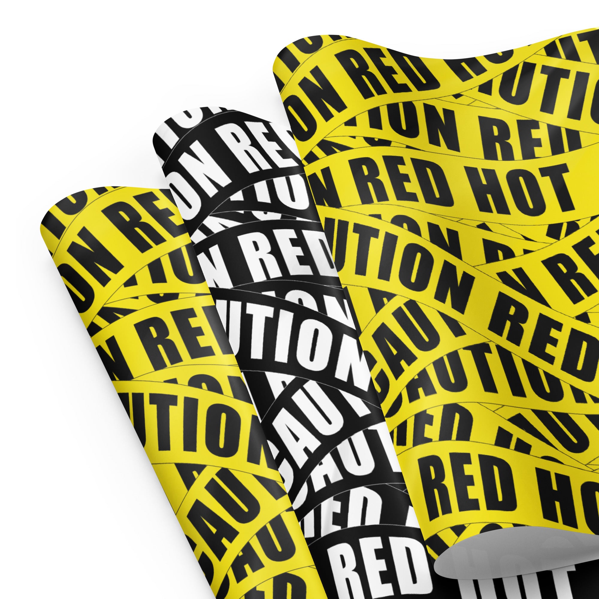Waring Paper 'CAUTION' Wrapping Paper – Red Hot 100